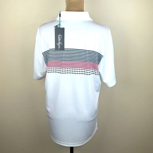 NWT Walter Hagen American Flag Golf polo size small - Picture 2 of 8